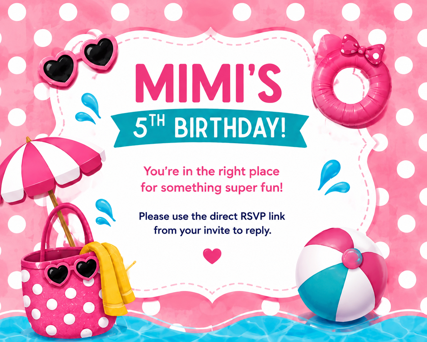 Mimi's 5th Birthday. Please use the direct RSVP link from your invite to reply.